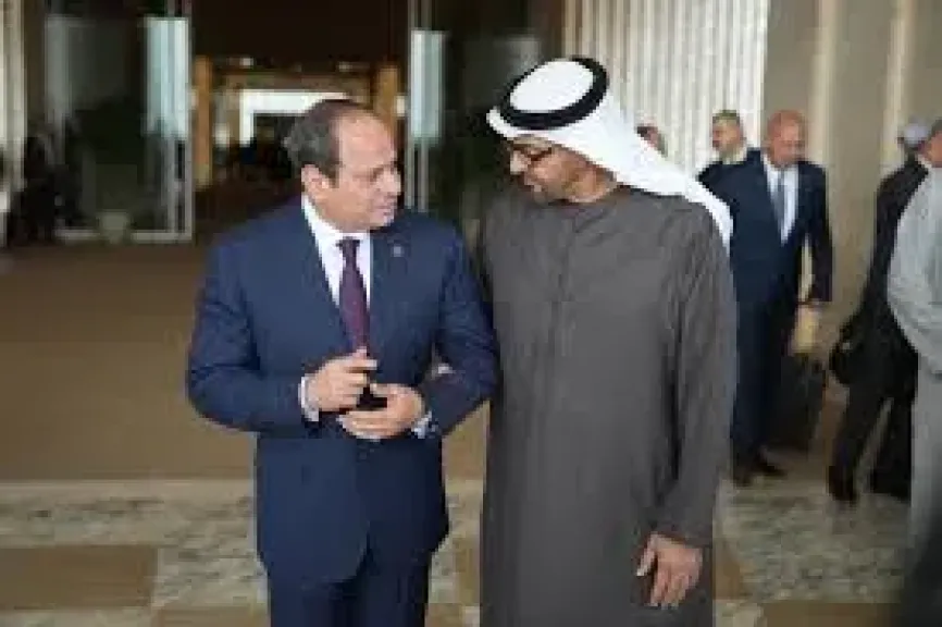 السيسي والشيخ محمد بن زايد 