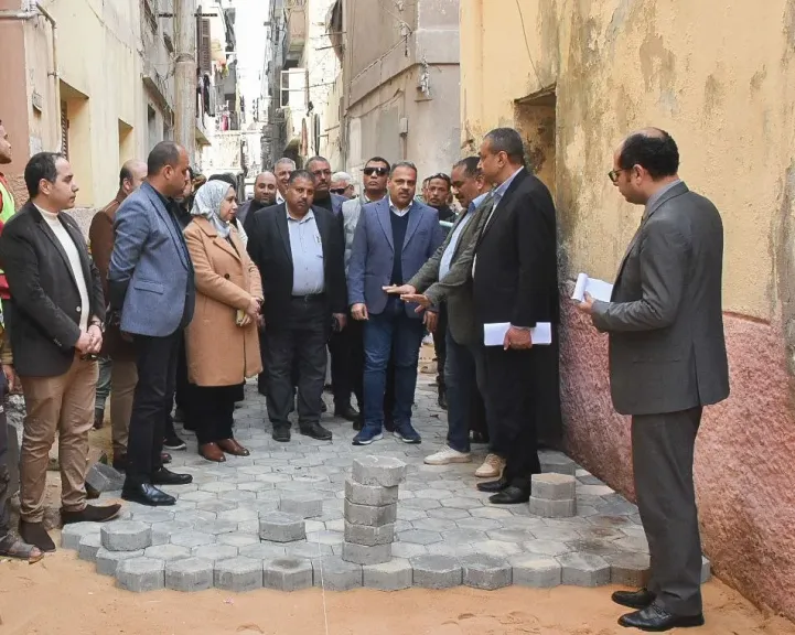 حانب من تفقد الاعمال 