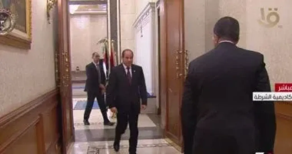 الرئيس السيسى يصل مقر الاحتفالية بعيد الشرطة