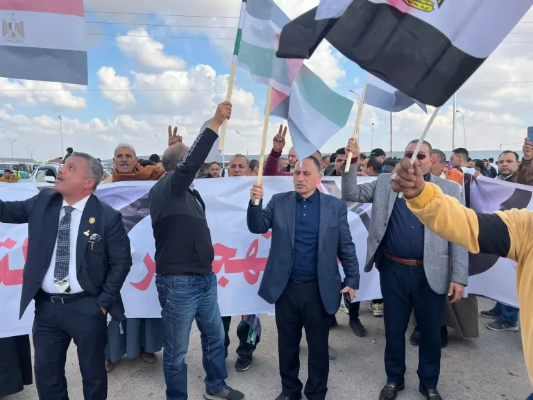 محمد زين الدين من أمام معبر رفح