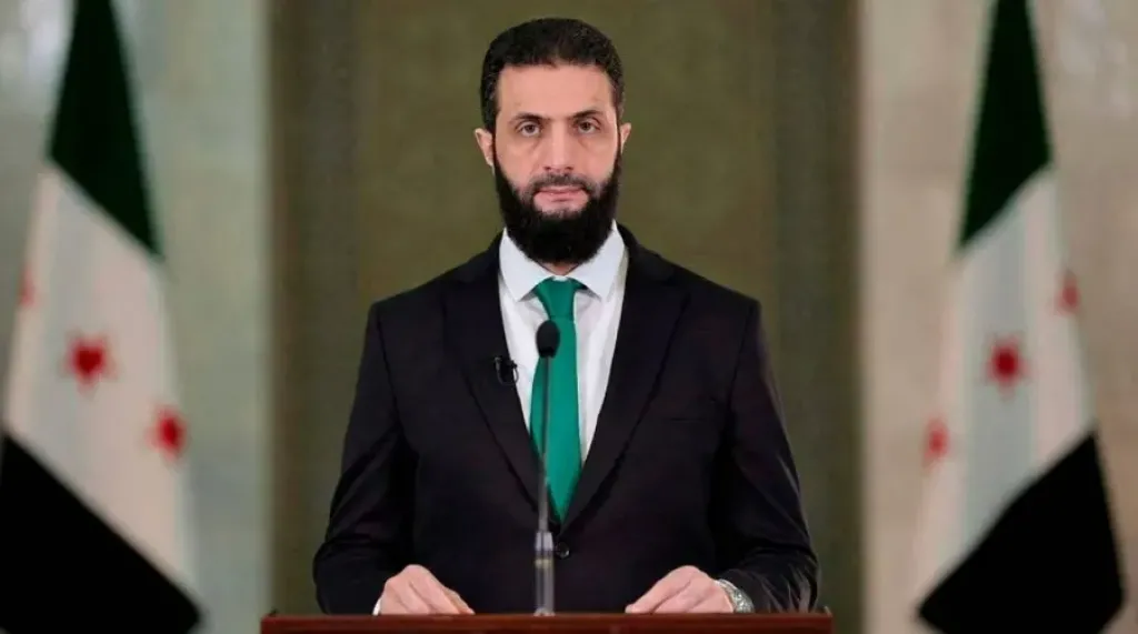 الرئيس السوري الانتقالي أحمد الشرع
