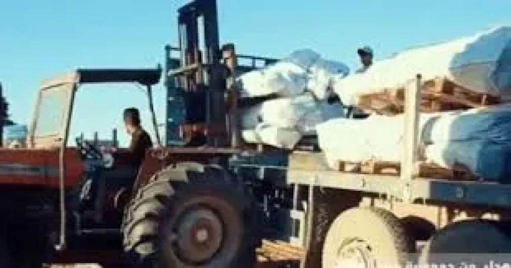 قوافل خيام للنازحين فى شمال غزة 