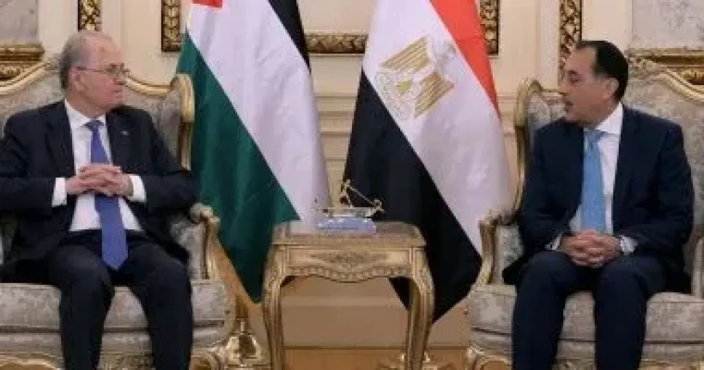 رئيس مجلس الوزراء ونظيره الفلسطيني