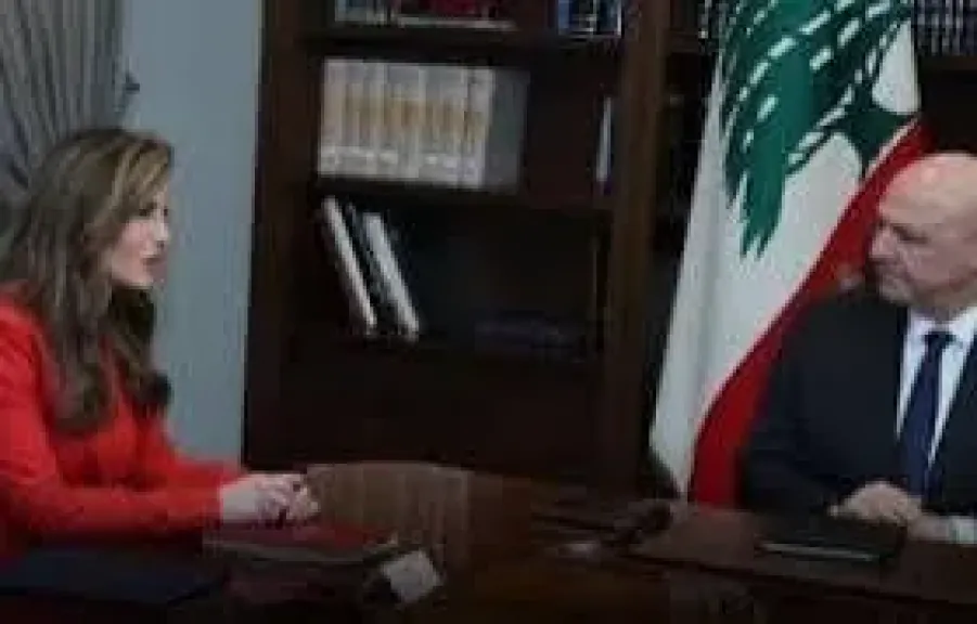  نائبة المبعوث الأمريكى وعون