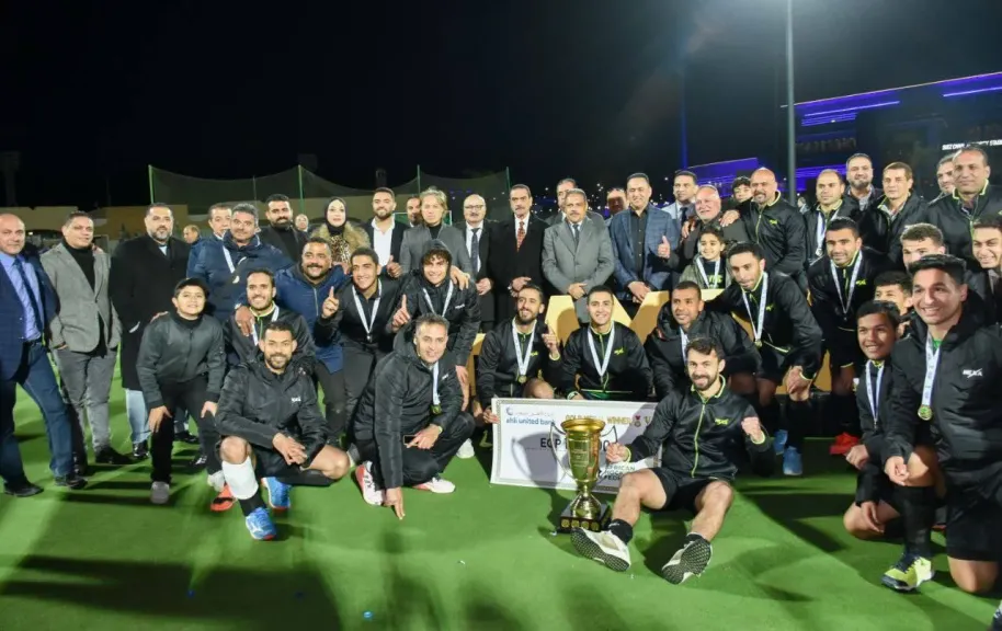 جانب من ابطال الدورة الافريقية  
