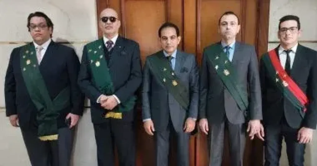 المستشار خالد الشباسي وهيئة المحكمة