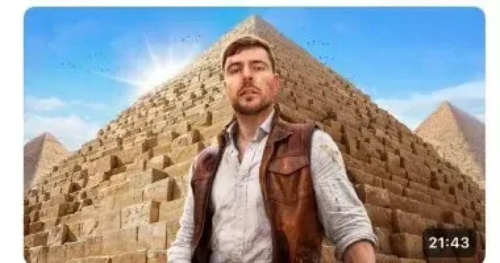 مستر بيست داخل الهرم