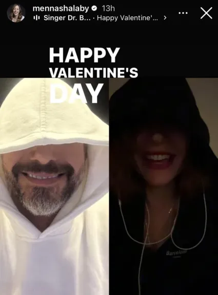 منة شلبى وأحمد السعدنى