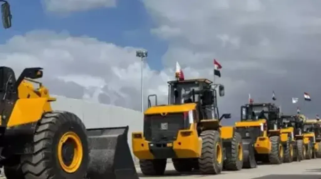 معدات إعادة اعمار غزة