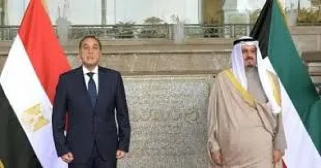 أمير دولة الكويت يستقبل رئيس الوزراء