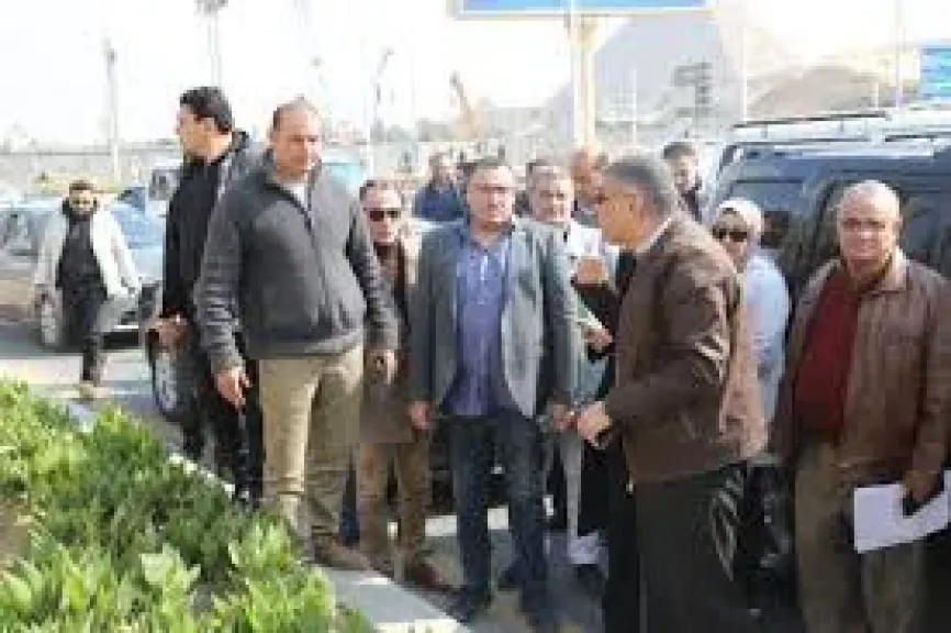 محافظ الجيزة يتفقد مشروعات تطوير المنطقة المحيطة بالمتحف