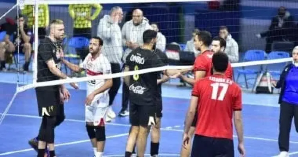 فريق رجال الكرة الطائرة بنادي الزمالك