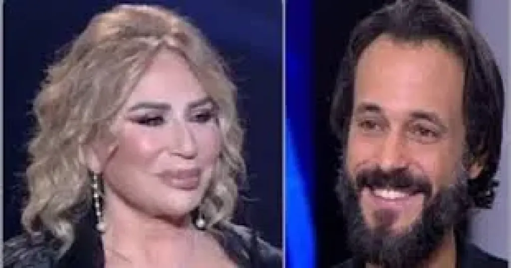 الفنان يوسف الشريف والمخرجة إيناس الدغيدي