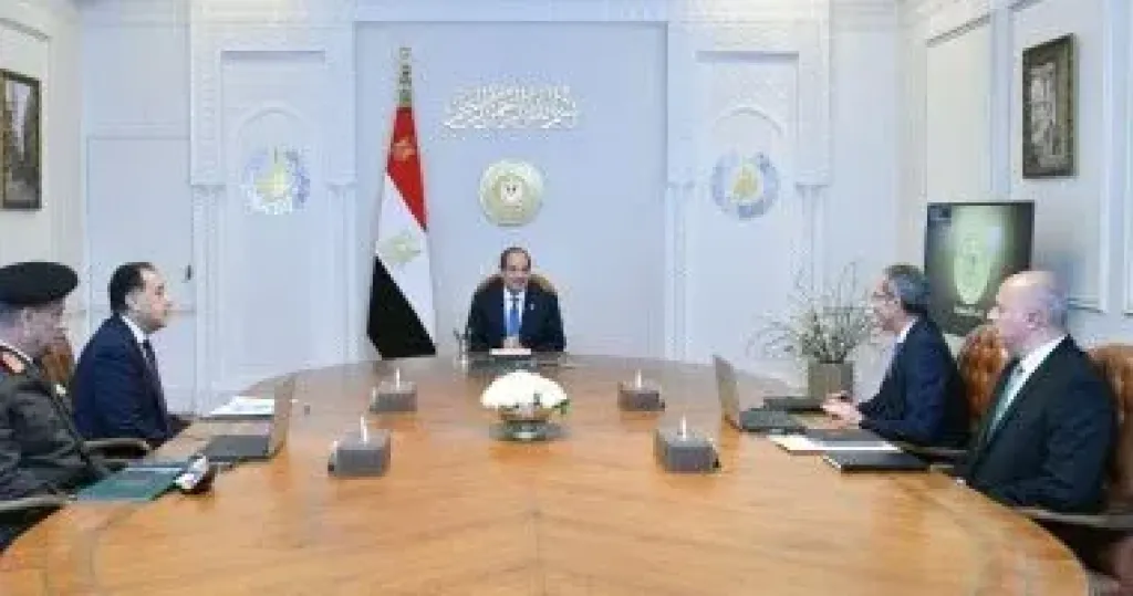  الرئيس عبد الفتاح السيسى خلال الاجتماع