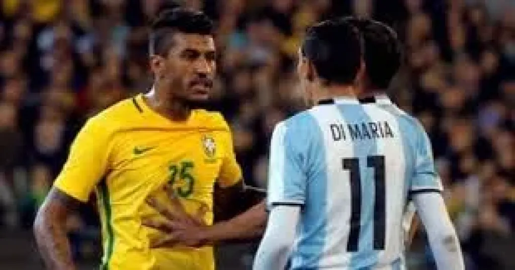 جانب من مباراة سابقة بين الأرجنتين ضد البرازيل