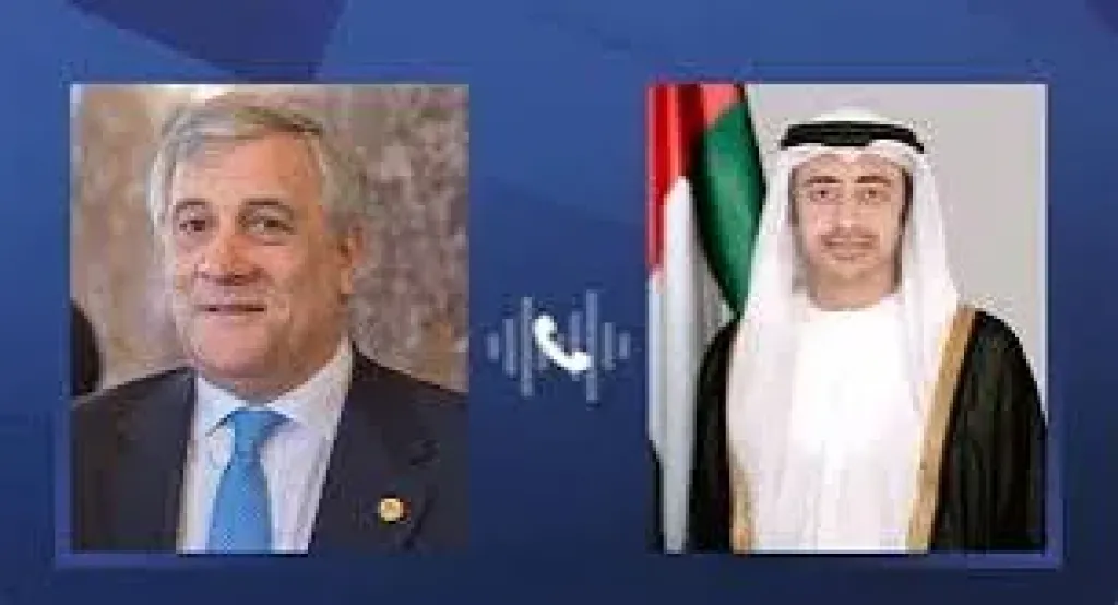 وزيرا خارجية الإمارات وإيطاليا 