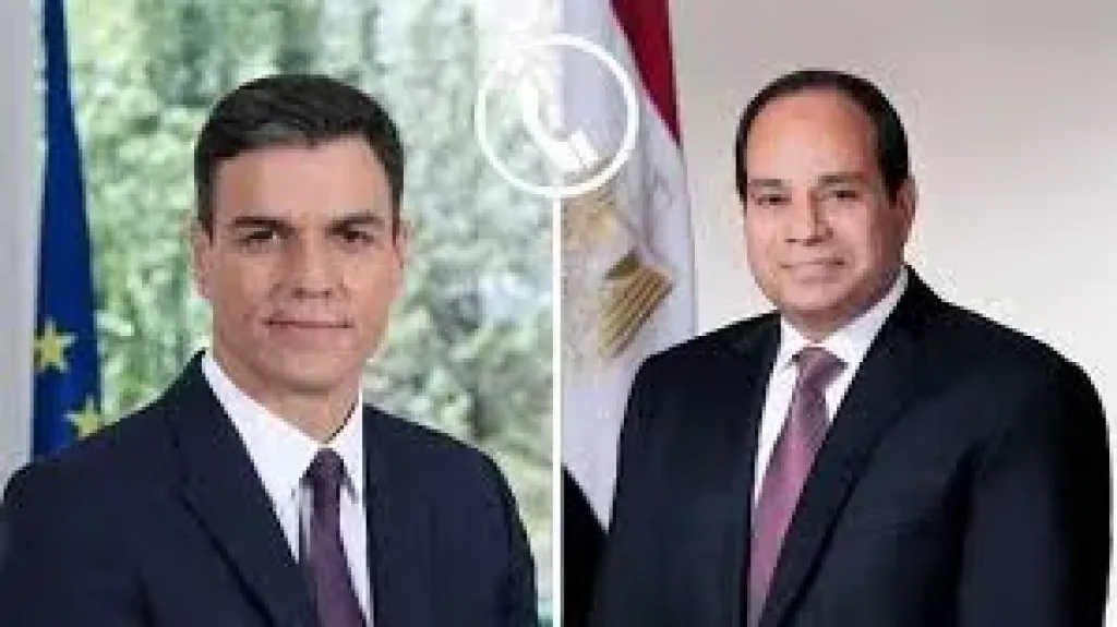 السيسي ورئيس اسبانيا