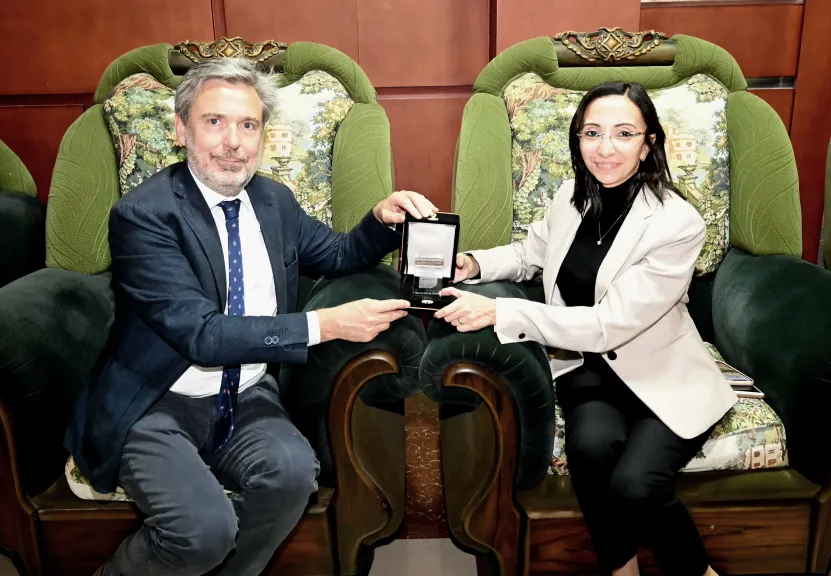 محافظ البحيرة تستقبل السفير الإيطالي برشيد 