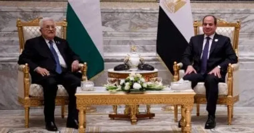الرئيس السيسي ونظيره الفلسطيني