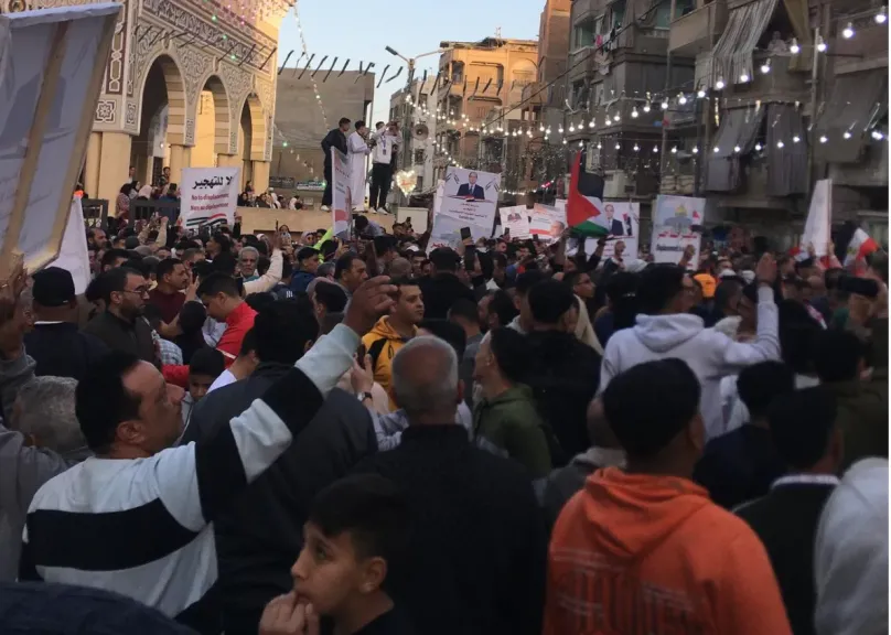 المصلين بمسجدالنصر لا للتهجير