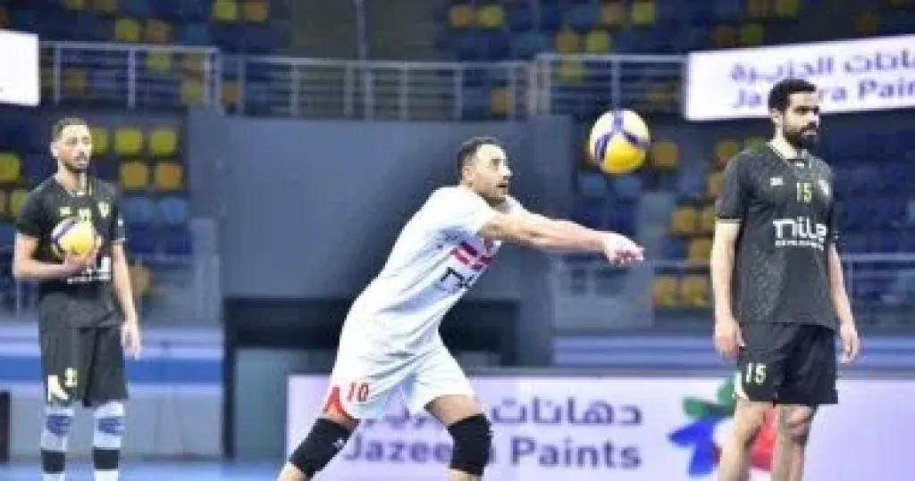 فريق رجال الكرة الطائرة بنادى الزمالك