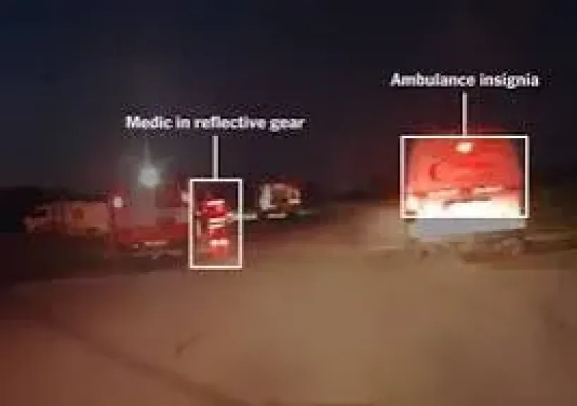 قصف المسعفين 