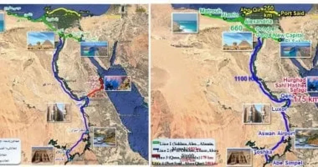 مشروع القطار الكهربائى السريع العين السخنة - مطروح