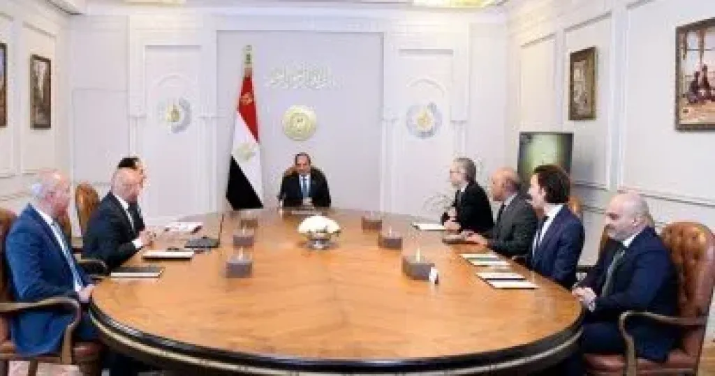 الرئيس عبد الفتاح السيسي خلال الاجتماع