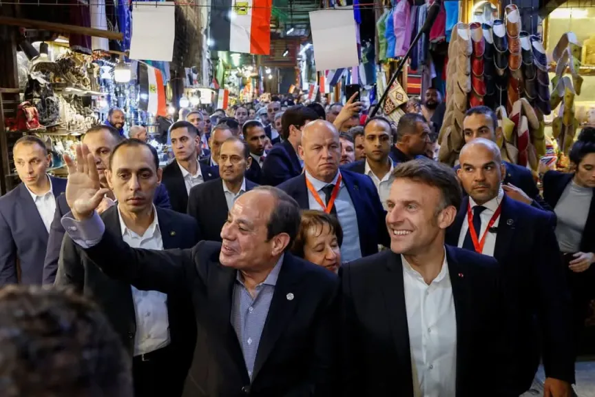 السيسي و ماكرون 