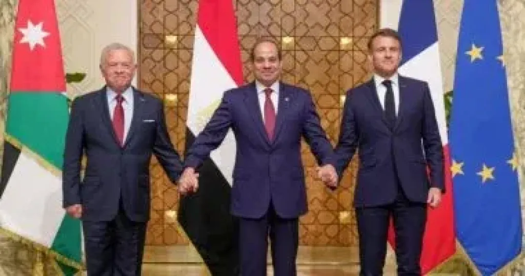 قادة مصر وفرنسا والأردن