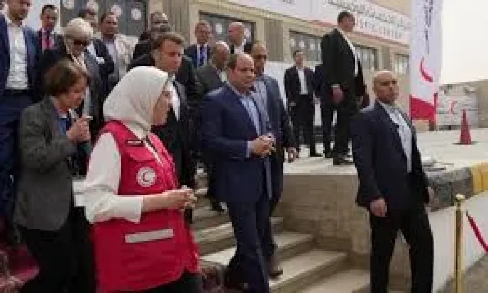 السيسي وماكرون بالعريش