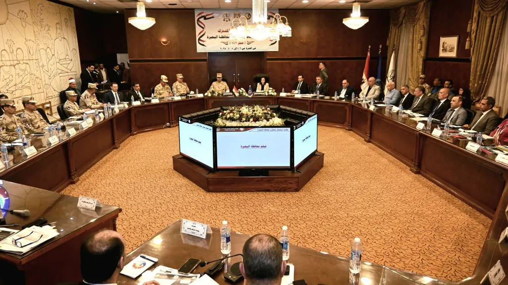 إجتماع محافظ البحيرة 