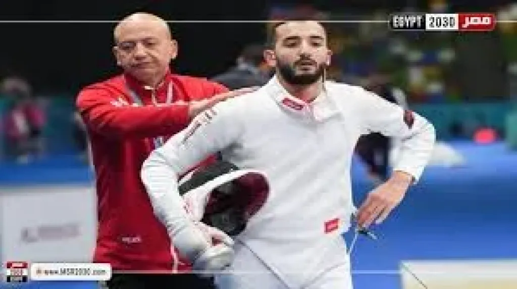 محمود السيد لاعب سيف المبارزة