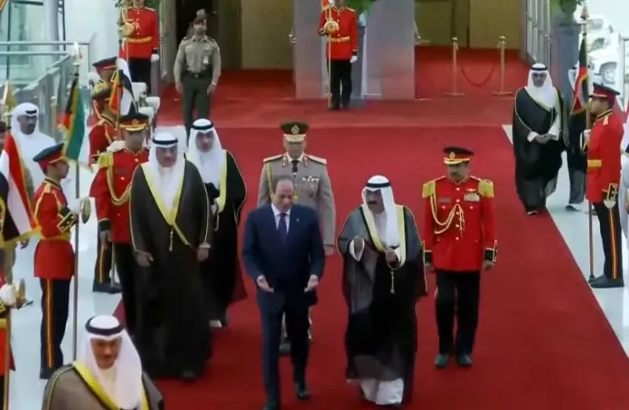 جانب من زيارة السيد الرئيس عبد الفتاح السيسي إلى دولة الكويت