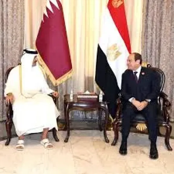 السيسي وأمير قطر 