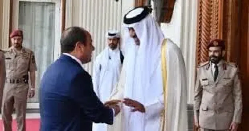 السيسي يغادر قطر 