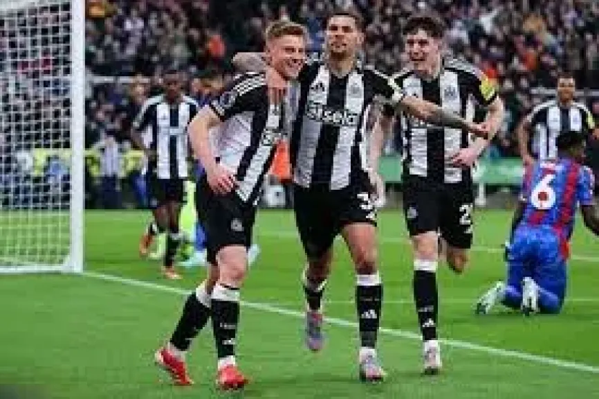 فرحة لاعبي نيوكاسل