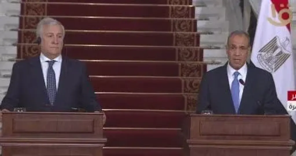 وزير الخارجية ونظيره الإيطالى