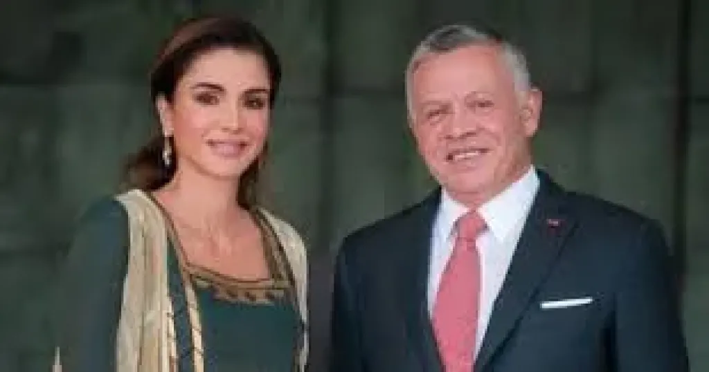 الملك عبد الله وقرينتة
