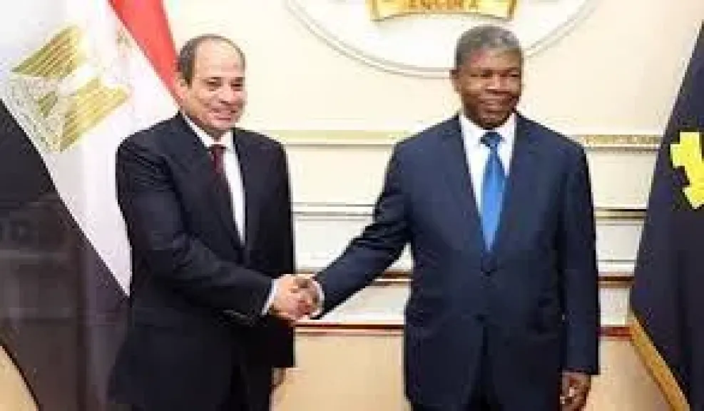 الرئيس السيسي والرئيس الانجولي 