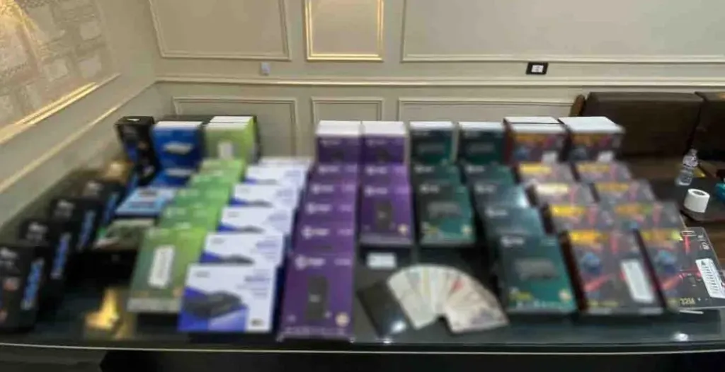 أجهزة الريسيفر المضبوطة- وزارة الداخلية
