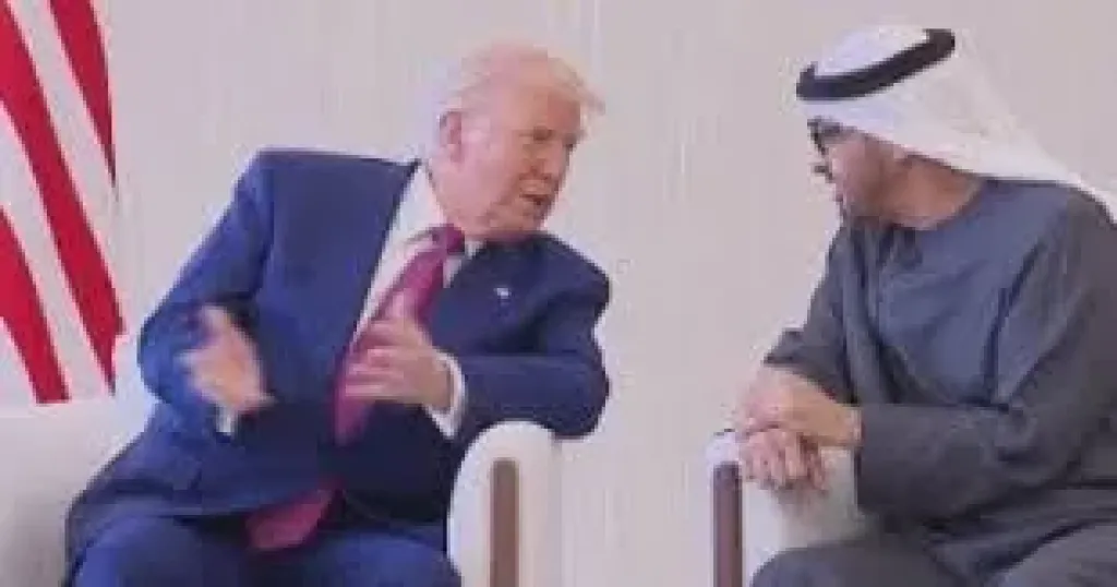 محمد بن زايد وترامب 