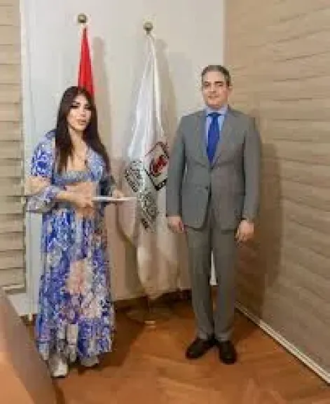 غادة إبراهيم وطارق سعدة