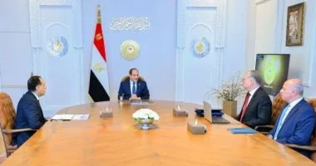السيد الرئيس عبد الفتاح السيسى خلال الاجتماع