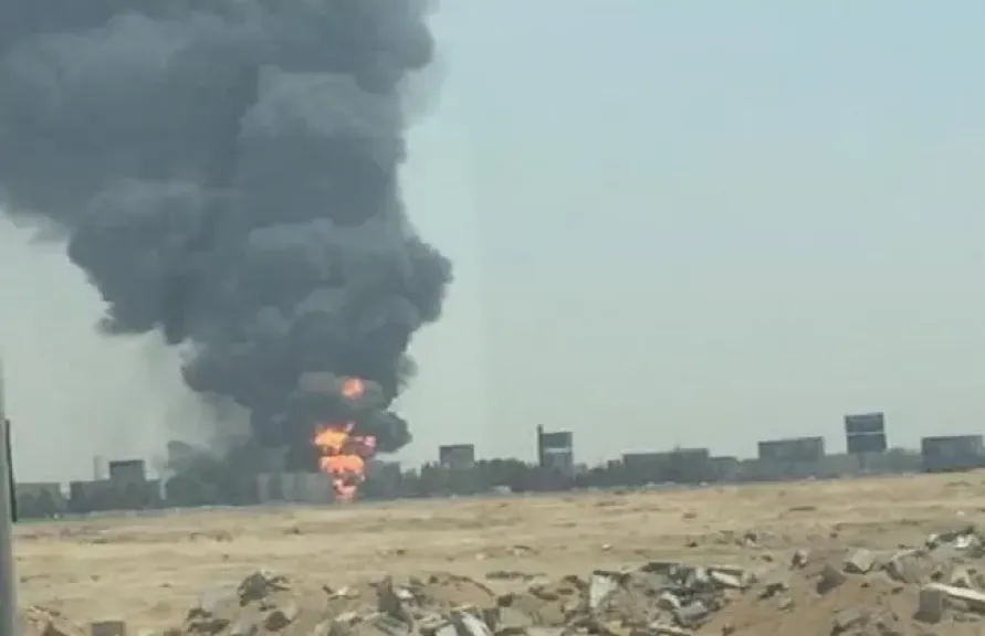 انفجار خط الغاز