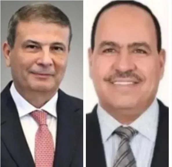 النائب احمدقورة وعلاء فاروق وزير الزراعة 