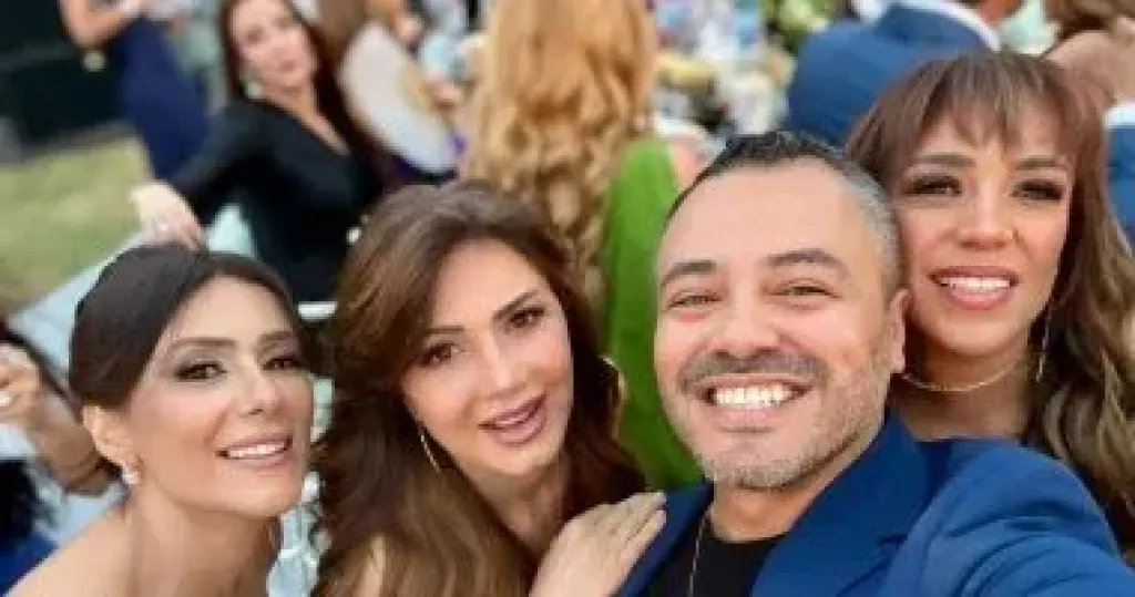 من حفل زفاف أمينة خليل