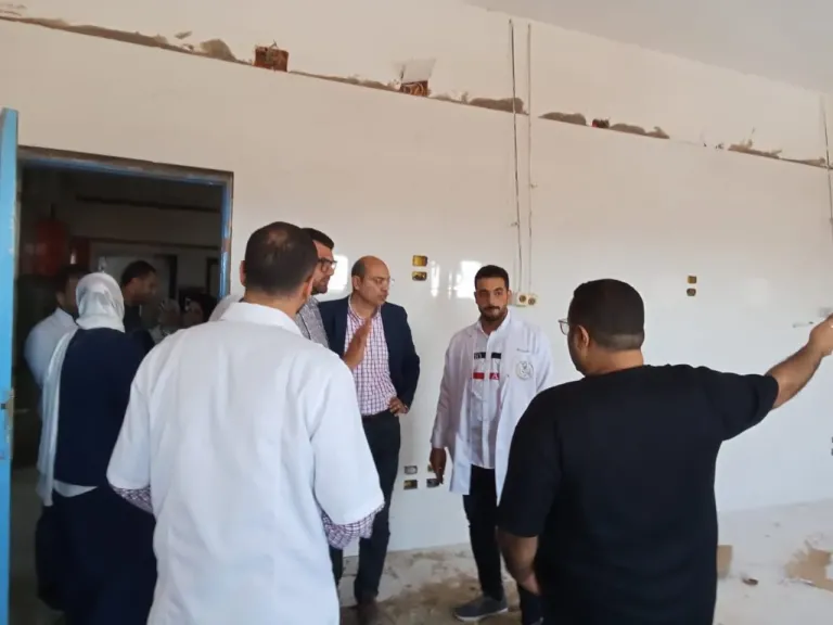 جانب من المرور على المستشفيات 