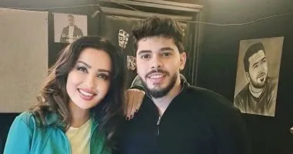 لطيفة والشاعر محمد الشافعى