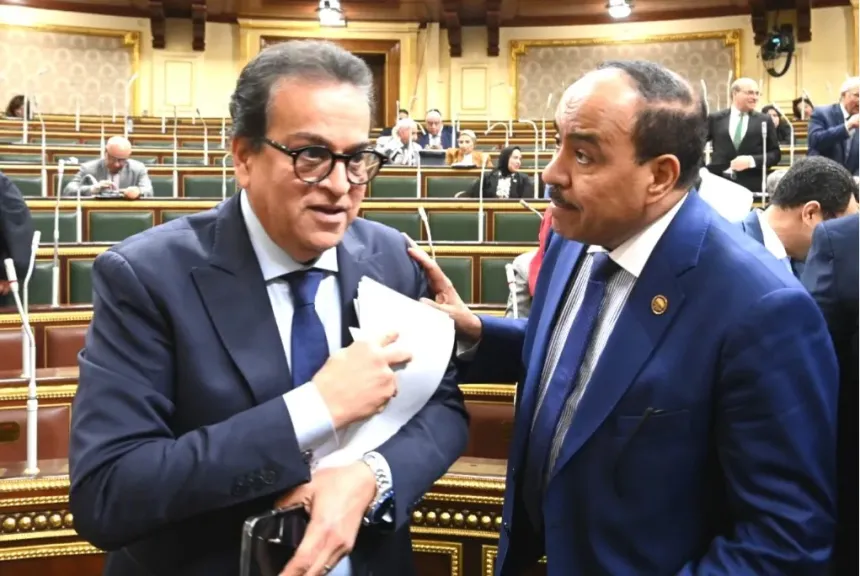 النائب أحمد قورة ونائب رئيس الوزراء للتنمية البشرية ووزير الصحة